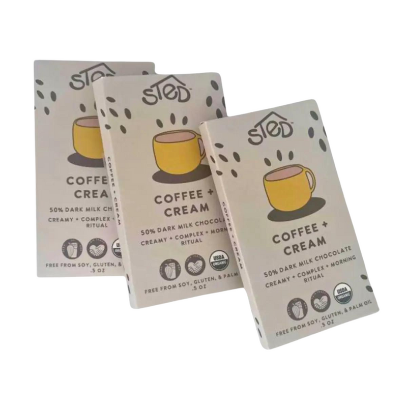 Mini Chocolate Bar - Coffee + Cream by Sted Foods
