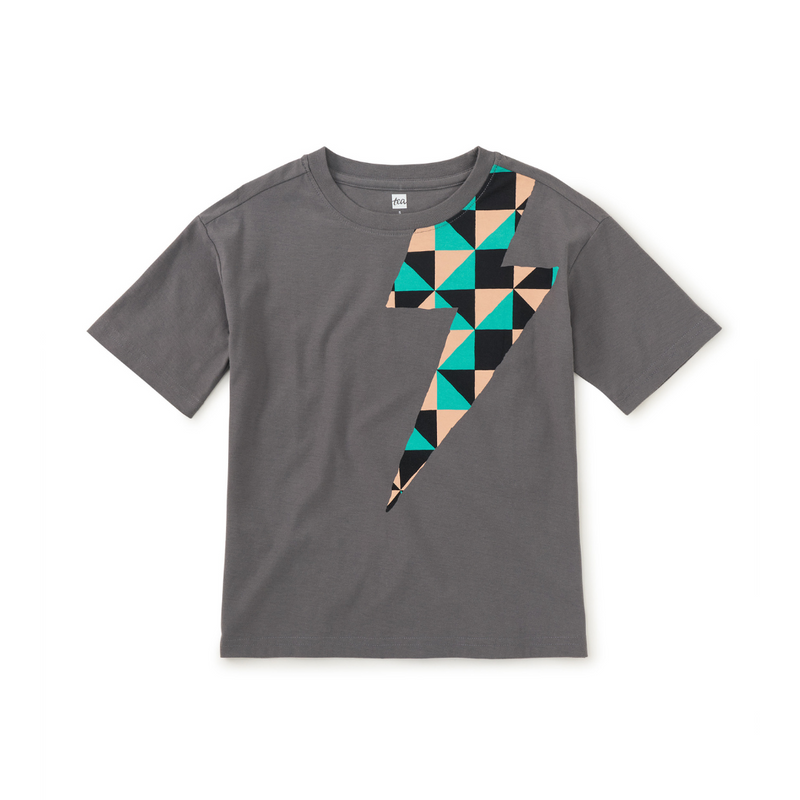 Lightning Bolt Easy Graphic Tee - Thunder by Tea Collection