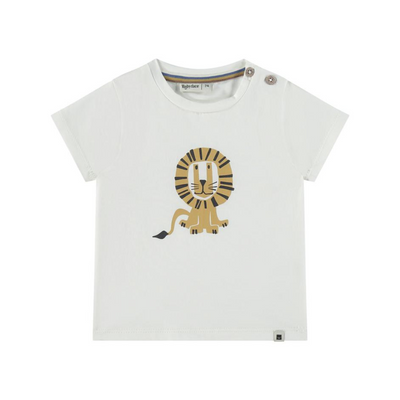 Lion Short Sleeve Tee - Milk by  - FINAL SALE