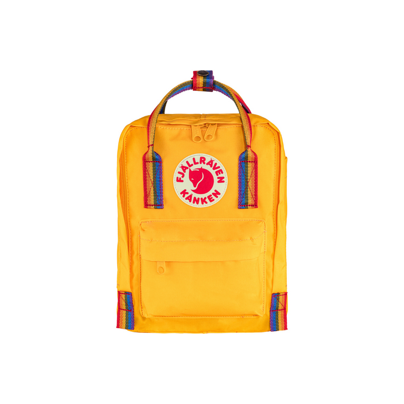 Kånken Rainbow Mini Backpack - Warm Yellow by Fjallraven