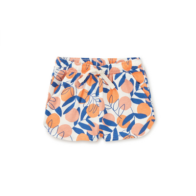 Tie Waist Printed Shorts - Mediterranean Citrus by Tea Collection