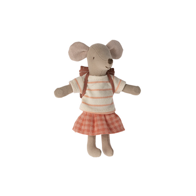 Tricycle Mouse, Big Sister - Coral  by Maileg