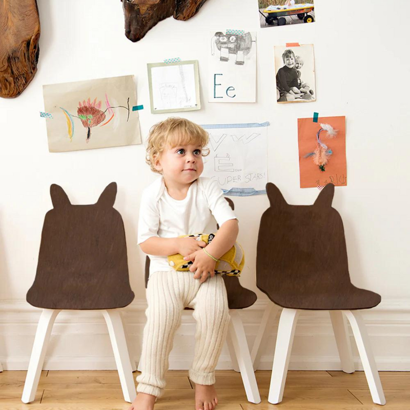 Rabbit Play Chairs (Set of 2) - Walnut by Oeuf