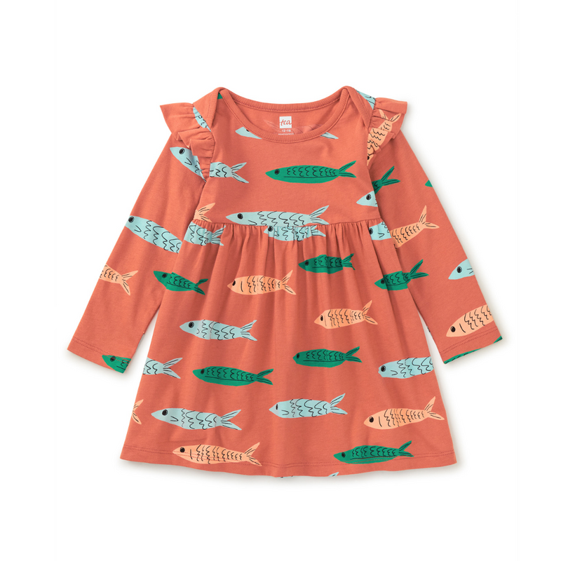 Mighty Mini Baby Dress - School of Anchovies by Tea Collection - FINAL SALE