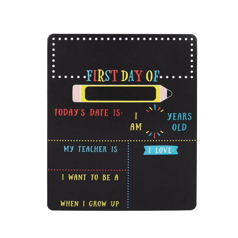 First Day and Last Day of School - Reversible Chalkboard by Kate & Milo