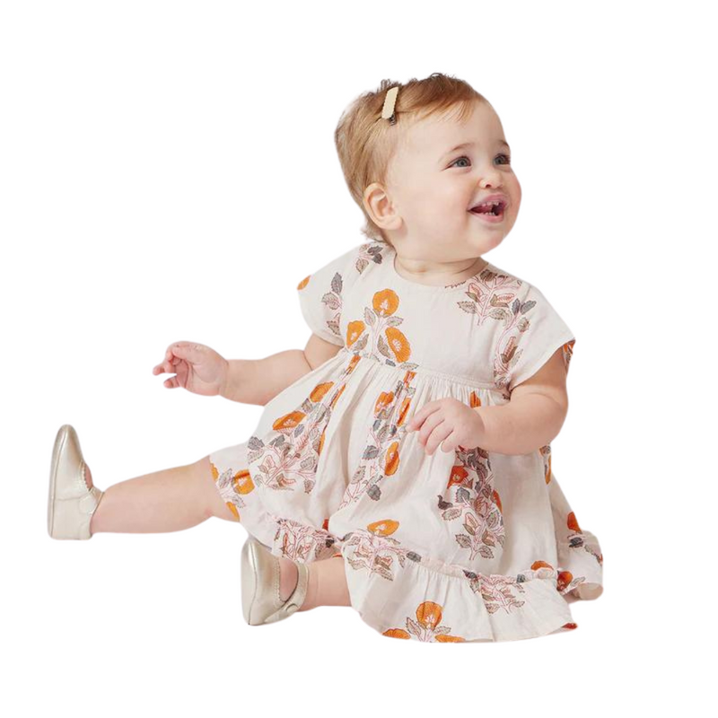 Niley Dress Set - Cloud Bouquet Floral by Pink Chicken