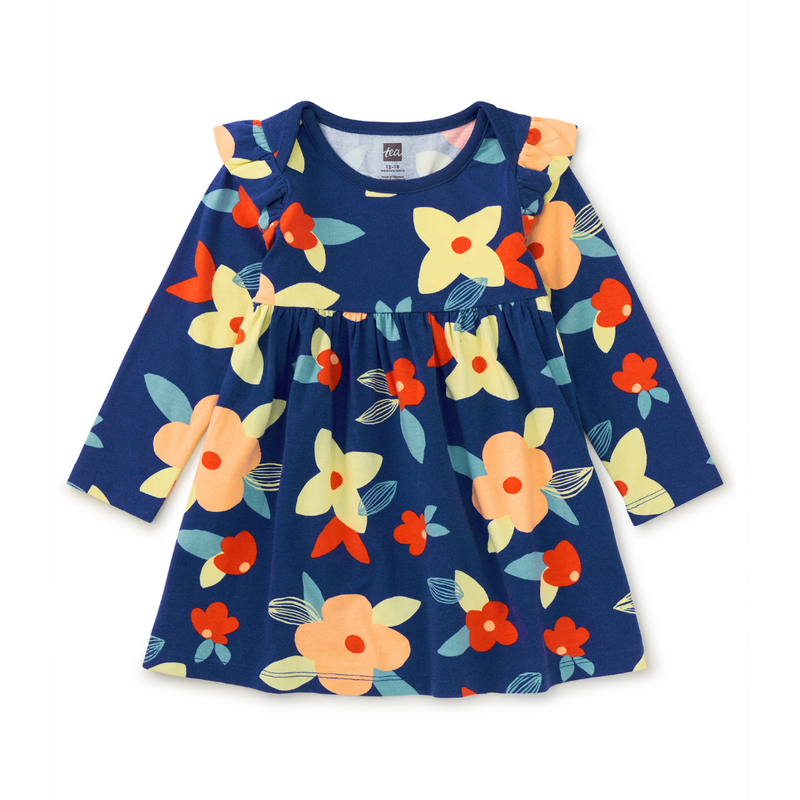 Mighty Mini Baby Dress - Turkish Coastal Floral by Tea Collection - FINAL SALE