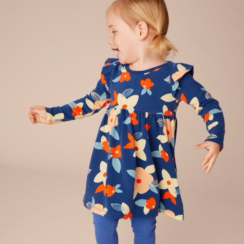 Mighty Mini Baby Dress - Turkish Coastal Floral by Tea Collection - FINAL SALE