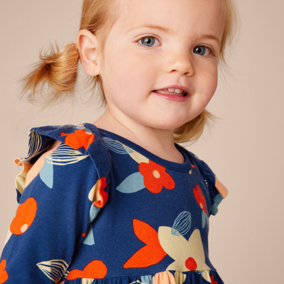 Mighty Mini Baby Dress - Turkish Coastal Floral by Tea Collection - FINAL SALE