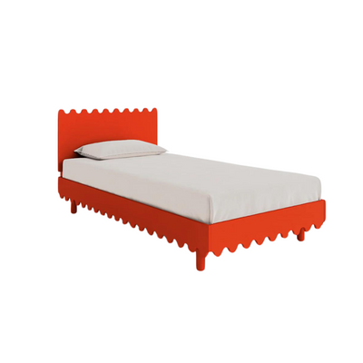 Moss Twin Bed - Red by Oeuf