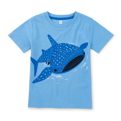 Tattle Whale Shark Tee - Blue Orchid by Tea Collection