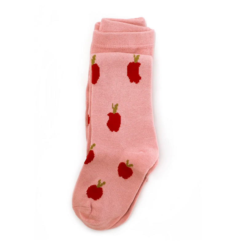 Apple Knit Tights - Pink by Little Stocking Co.