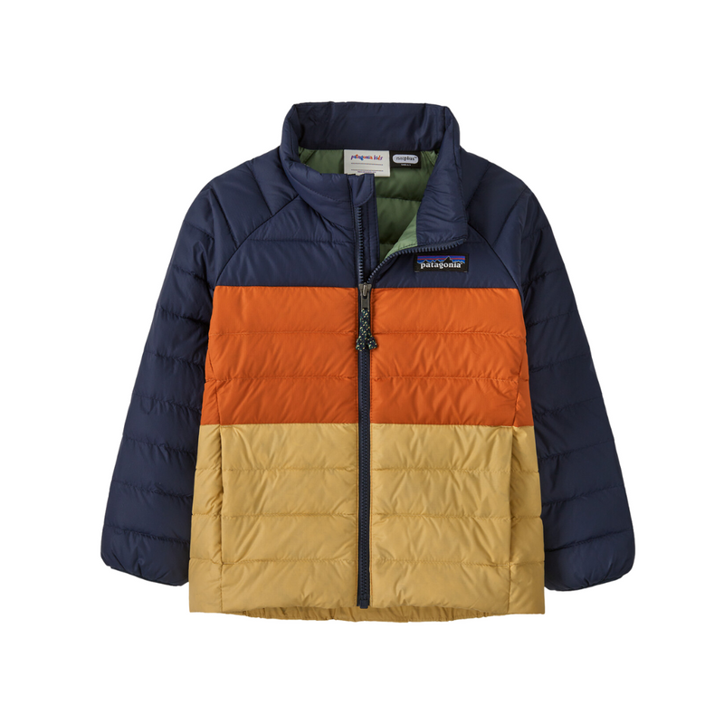 Baby Down Sweater - New Navy w/Redtail Rust by Patagonia