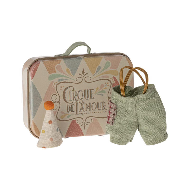 Clown Clothes in Suitcase, Little Brother Mouse by Maileg