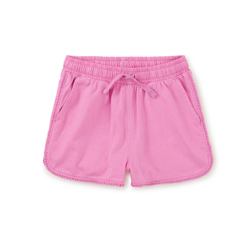Pom-Pom Gym Shorts - Perennial Pink by Tea Collection