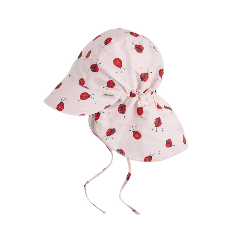 Flap Hat - Ladybug Print by Petit Lem - FINAL SALE