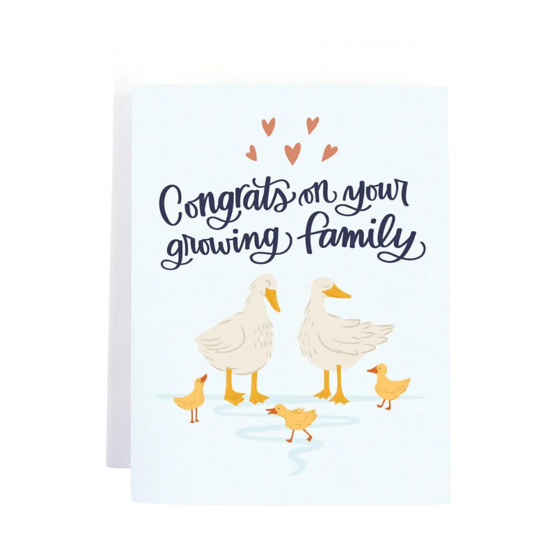 Congrats on Your Growing Family Duckling Card by Pedaller Designs