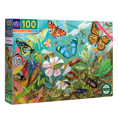 100 Piece Puzzle - Love of Bugs by Eeboo