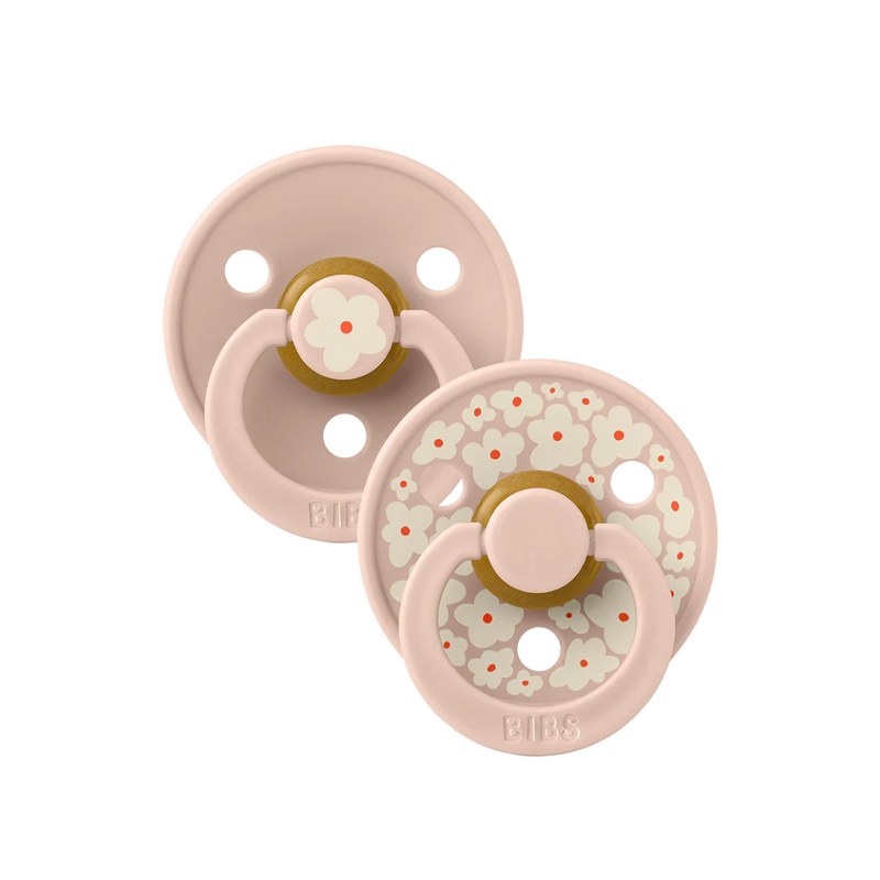 Bibs Studio Colour Pacifier 2 Pack Jasmine - Blush Mix