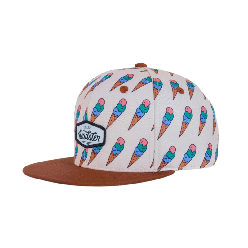 Stay Chill Snapback - Pale Beige by Headster Kids