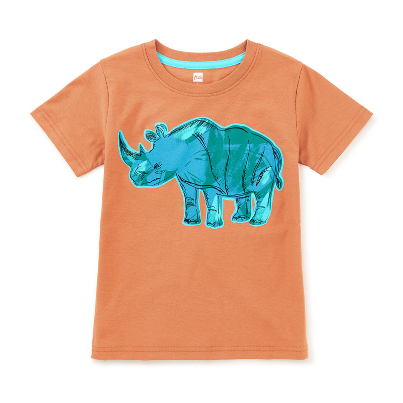 Rhino Graphic Tee - Raw Sienna by Tea Collection