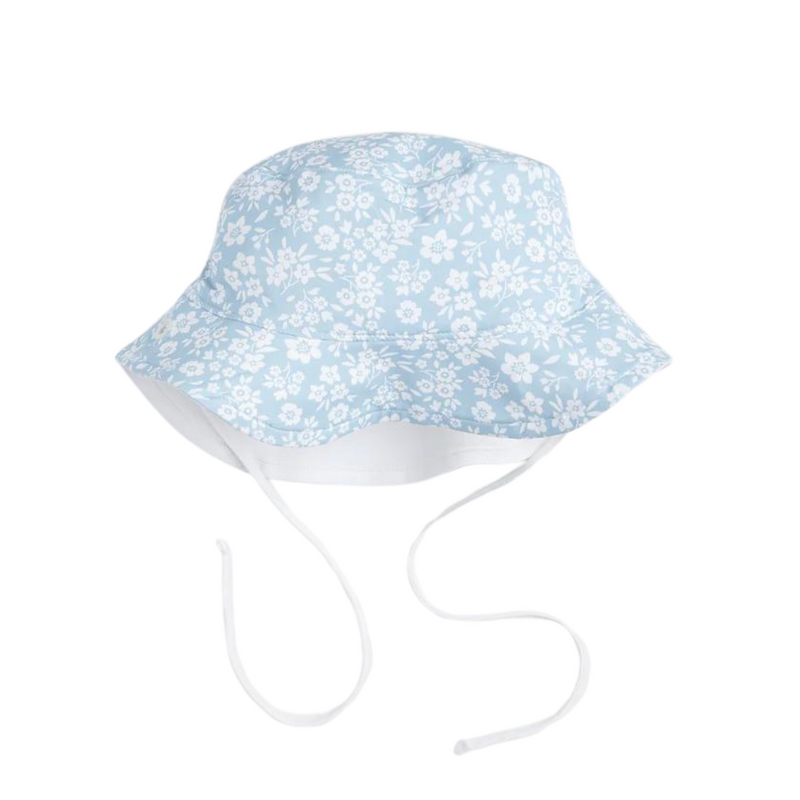 Reversible Sun Hat - Floral Print by Petit Lem - FINAL SALE