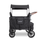 Black wagon with canopy on a white background