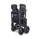 Black folding stroller with 'Wonderfold' branding on a white background