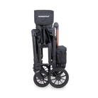 Black folding stroller with WonderFold logo on a white background