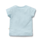 Light blue t-shirt on a white background