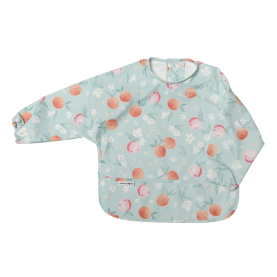 Long Sleeve Waterproof Bib - Peaches by Loulou Lollipop
