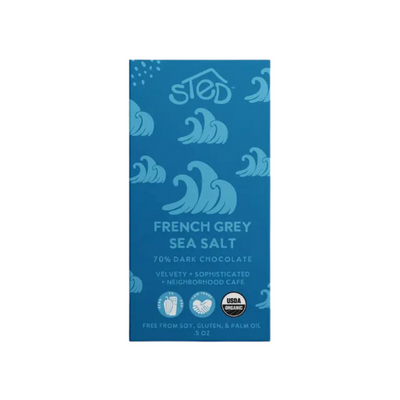 Mini Chocolate Bar - French Grey Sea Salt by Sted Foods
