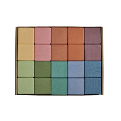Earth Pastel Cubes Set by Raduga Grez