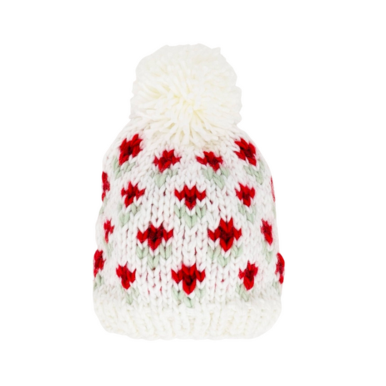 Bitty Blooms Knit Hat by Huggalugs