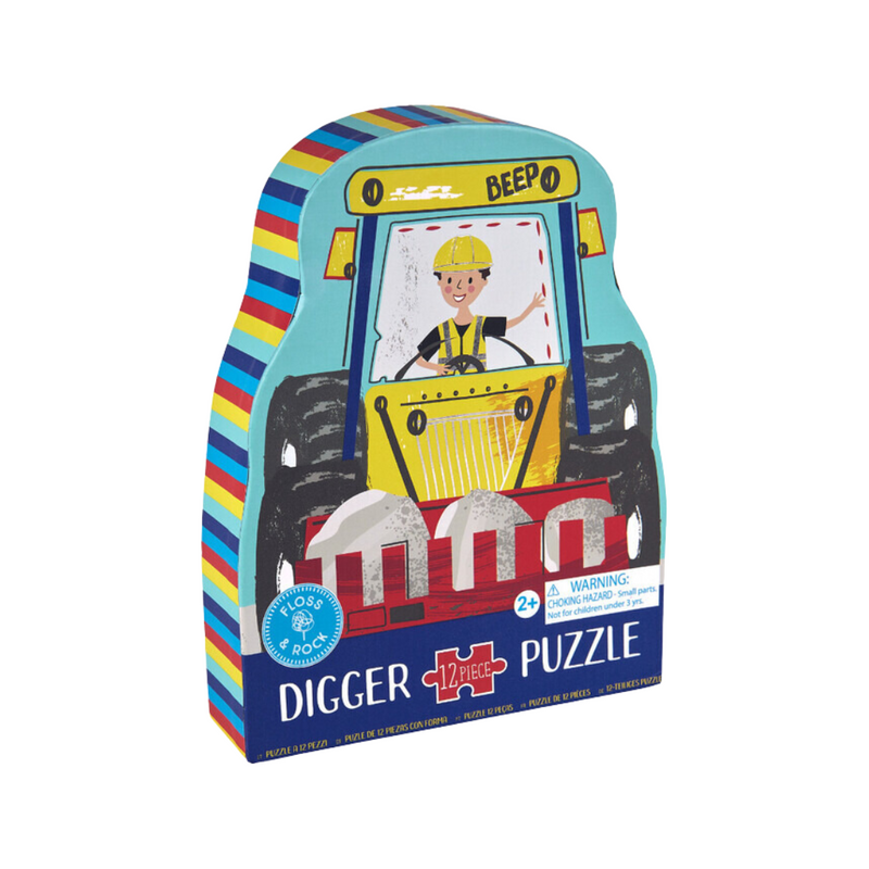 Digger Jigsaw - 12 Pieces by Floss & Rock