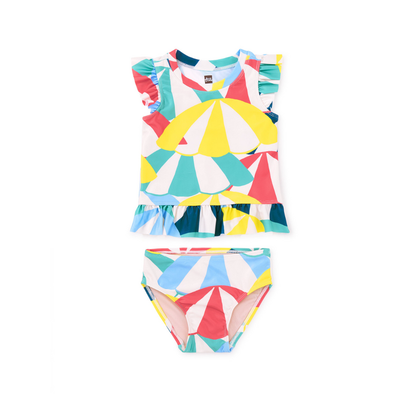 Short Sleeve Baby Swim Set - Beach Umbrellas by Tea Collection