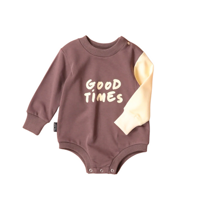 Good Times Sweat Snapsuit by Tiny Tribe
