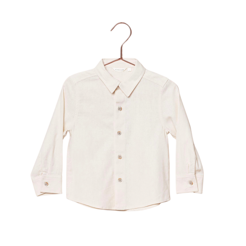 Harrison Button Down - White by Noralee FINAL SALE