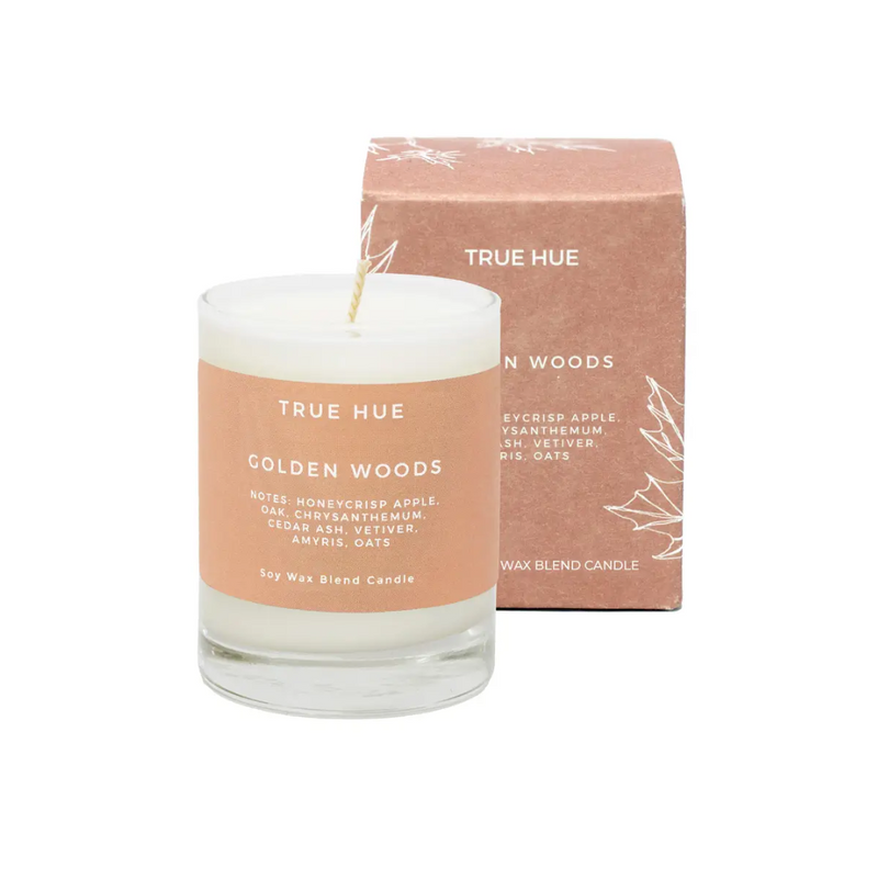 Golden Woods Mini Candle by True Hue