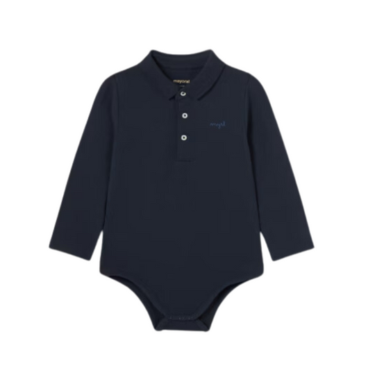 Baby Polo Bodysuit - Navy by Mayoral - FINAL SALE