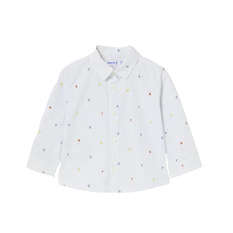 Baby Print Button Up - Letters by Mayoral