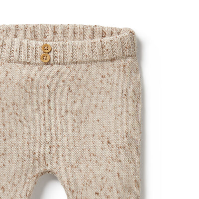 Knitted Legging - Almond Fleck by Wilson & Frenchy