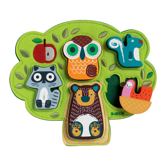 Wood + Felt Puzzle - Oski by Djeco