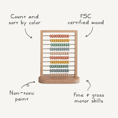 Wooden Abacus by Mushie & Co