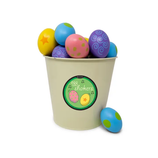 Wooden Egg Rhythm Shakers (1 Unit Assorted) by Jack Rabbit Creations