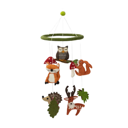 Wool Mobile - Forest Creatures by The Winding Road
