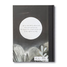 Book cover with a moon and text on a dark background