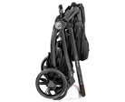Foldable stroller on a white background