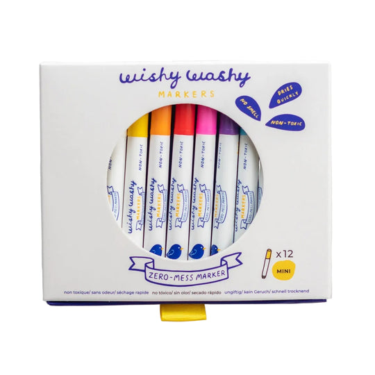 Wishy Washy Mini Markers - Set of 12 by Jaq Jaq Bird