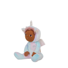 Plush toy with a unicorn design on a white background
